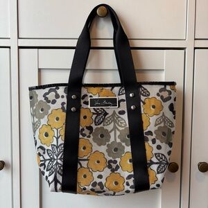 Vera Bradley Yellow and Black Floral Tote